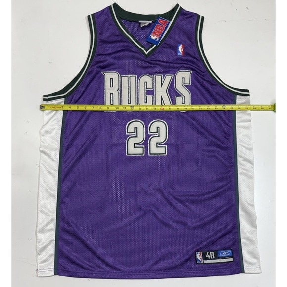 Milwaukee Bucks‎ Michael Redd Authentic Reebok NBA Basketball Jersey Size 48 New